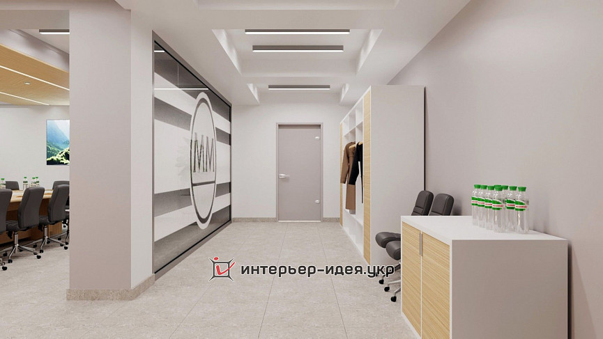 Лаконичное оформление переговорной «Графия Украина»