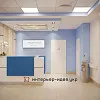 Дизайн ресепшн цокольного холла Медицинского центра