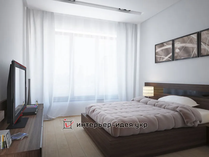 Дизайн спальни цвета молочного шоколада