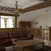 Дизайн гостиной-кабинета в этно стиле