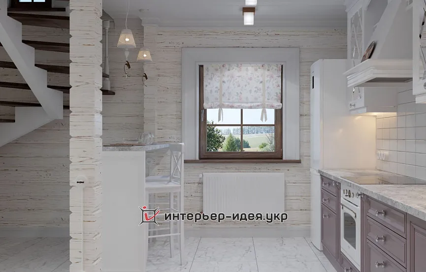 Кухня-студия в стиле прованс