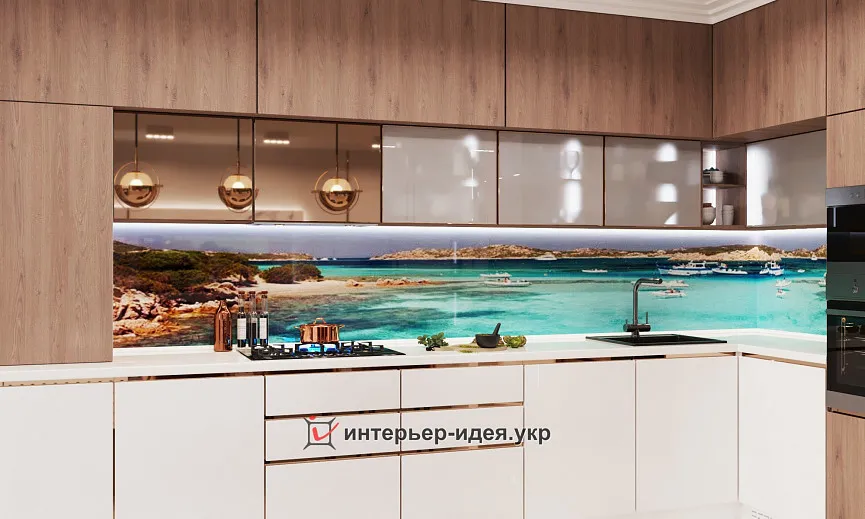 Неординарная кухня-гостиная в современном стиле