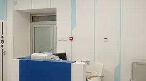 Разработка дизайну ресепшн и коридора в Медицинском центре