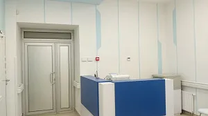 Разработка дизайну ресепшн и коридора в Медицинском центре