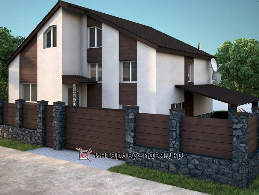 Дизайн экстерьера частного дома в современном стиле