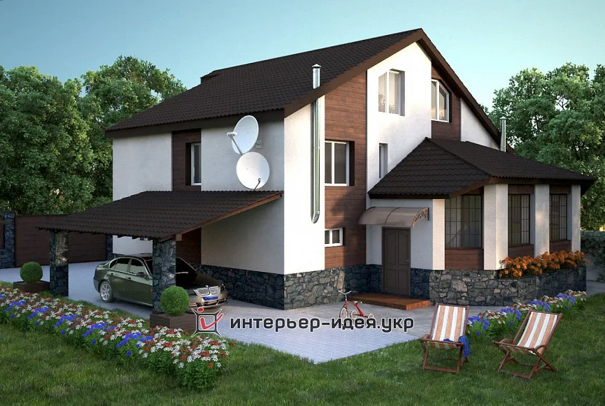 Дизайн экстерьера частного дома в современном стиле